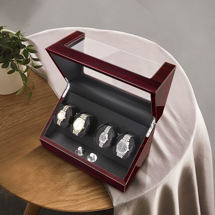 Jqueen automatic hotsell wood watch winder